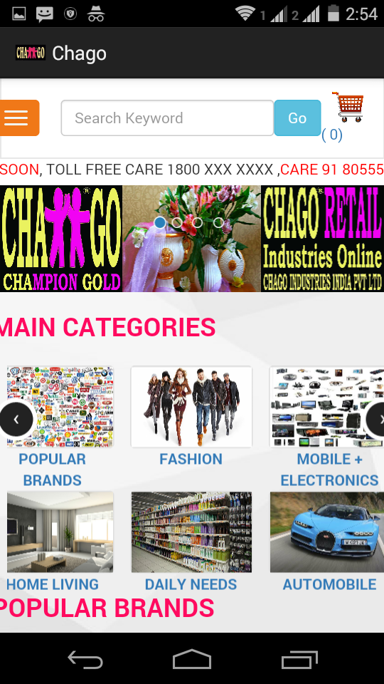 Chago Retail Mobile App